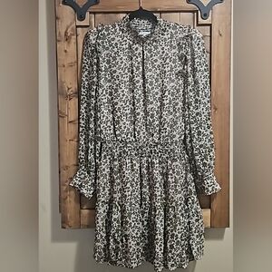 Heartloom Benet Green Floral Tiered Dress Size Large